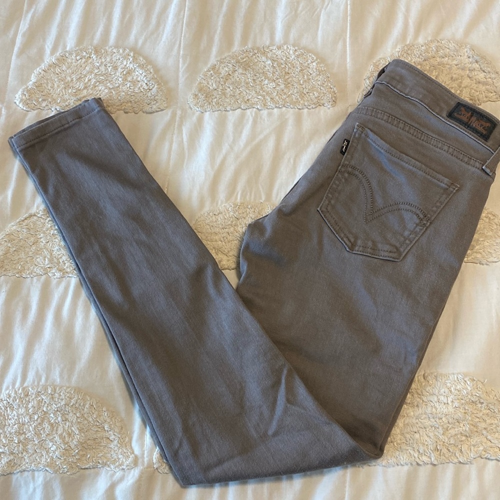 Levis grey/purple skinny jeans